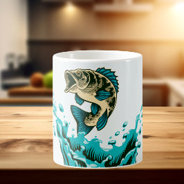 楽しむトラウト コーヒーマグカップ