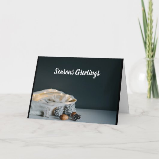 *楽しむホリデーシーズン*と新年おめでとう シーズンカード (正面)