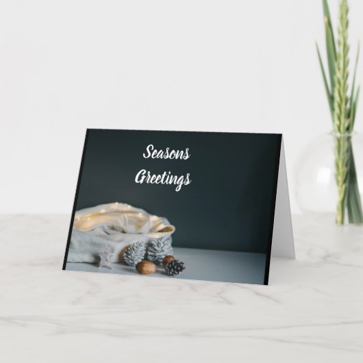 *楽しむホリデーシーズン*と新年おめでとう シーズンカード (正面)