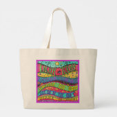 楽しむ今日感動的かわいらし ラージトートバッグ (裏面)