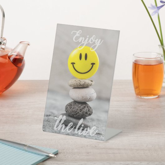 楽しむ命だ! 台座サイン (インサイチュ)