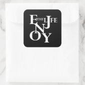 楽しむ命 スクエアシール (バッグ)