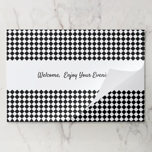 楽しむ夕べ紙ランチョンマット ペーパーパッド (折り畳み)