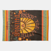 楽しむ引用文サンハートおもしろいシックパーソナライズされた名 キッチンタオル (横)