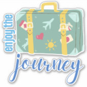 楽しむ旅 シール (正面)