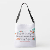 楽しむ毎日ホワイトクロスオーバーバッグ クロスボディバッグ (裏面)