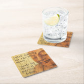 楽しむ生生まれ再び仏教勇気付けられる引用文 スクエアペーパーコースター (インサイチュ)