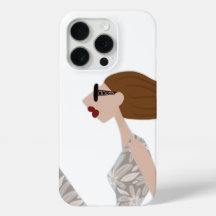 楽しむ穏やかな風のファッションイラストレーションカード