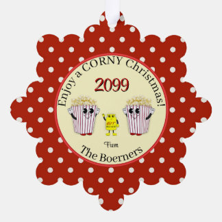 楽しむ聖降誕祭！ポップコーンオーナメントカード オーナメントカード