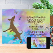 楽しむ誕生日踊りドッグカード