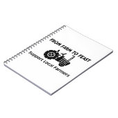 楽しむ農場からのサポート農家 ノートブック (左側)