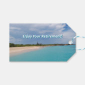 楽しむ退職 ギフトタグ (正面(横))