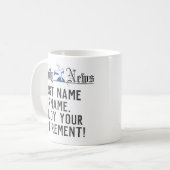 楽しむ退職 –  コーヒーマグカップ (正面左)