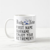 楽しむ退職 –  コーヒーマグカップ (左)