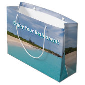 楽しむ退職 ラージペーパーバッグ (裏面アングル)