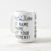 楽しむ退職 – 退職金 コーヒーマグカップ (正面左)