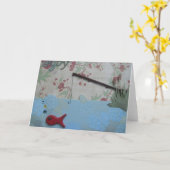 楽しむ カード (黄色い花)