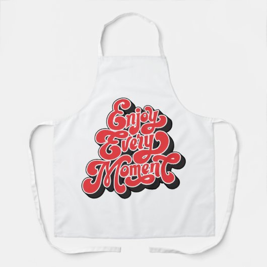 "楽しむEvery Moment – キッチンエプロン" エプロン (正面)