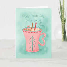 楽しむYour Day; Cozy Cocoa Holiday Mug カード