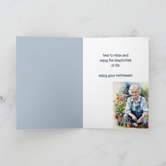 楽しむYour Retirement Gardening Garden カード (内部)