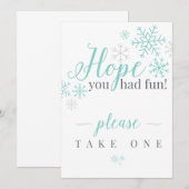 楽しんでね 招待状 (正面/裏面)