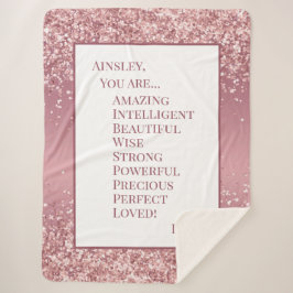 楽しんでる娘 シェルパブランケット