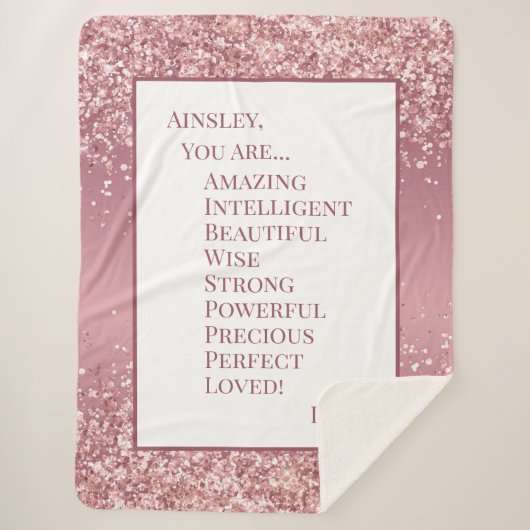 楽しんでる娘 シェルパブランケット (正面)