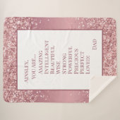 楽しんでる娘 シェルパブランケット (正面(横))