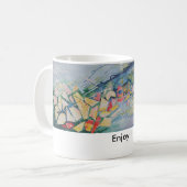 楽しんで下さい!! コーヒーマグカップ (正面左)