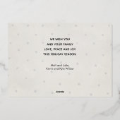 楽しエレガントい写数々の真 箔シーズンカード (裏面)