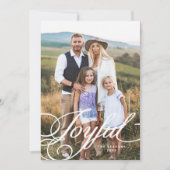 楽しエレガントい書道写真 シーズンカード (正面)