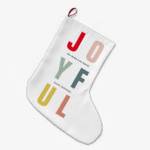 楽しカラフルい休日 ラージクリスマスストッキング (正面 (吊り時))