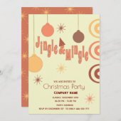 楽しモダンいおもしろいのジャングルと休日のパーティー 招待状 (正面/裏面)