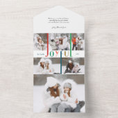 楽しモダンいカラフルタイポグラフィ5 – 写真 オールインワン招待状 (内側)