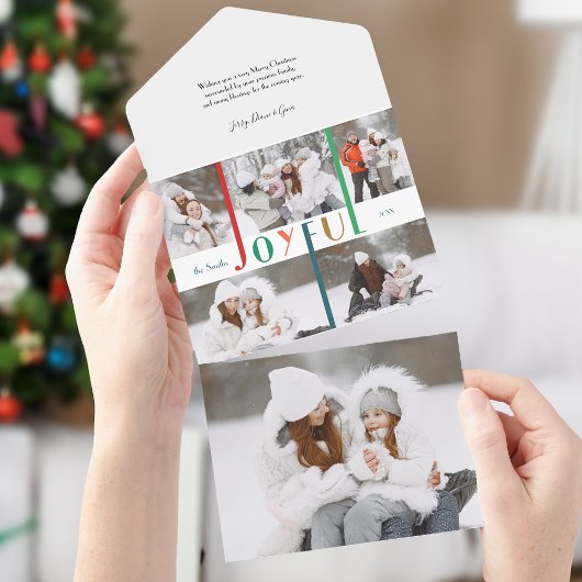 楽しモダンいカラフルタイポグラフィ5 – 写真 オールインワン招待状