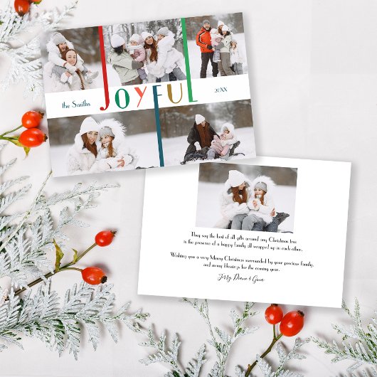 楽しモダンいカラフルタイポグラフィ5 – 写真 シーズンカード