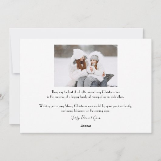 楽しモダンいカラフルタイポグラフィ5 – 写真 シーズンカード (裏面)