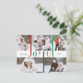 楽しモダンいカラフルタイポグラフィ5 – 写真 ポストカード (スタンド正面)