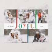 楽しモダンいカラフルタイポグラフィ5 – 写真 ポストカード (正面)