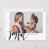 楽しモダンいシックな手書き写真 シーズンカード (正面)