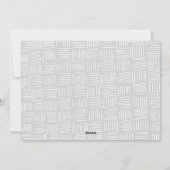 楽しモダンいシックな手書き写真 シーズンカード (裏面)