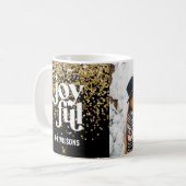 楽しモダンいミニマルタイポグラフィ写真の休日 コーヒーマグカップ (正面左)