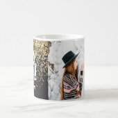 楽しモダンいミニマルタイポグラフィ写真の休日 コーヒーマグカップ (中央)