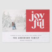 楽しモダンいミニマルタイポグラフィ写真の休日 薄葉紙 (正面)