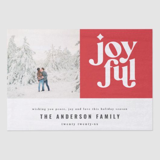 楽しモダンいミニマルタイポグラフィ写真の休日 薄葉紙 (正面)