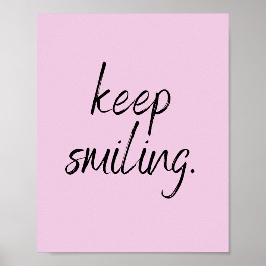 楽し保い生活に浮かぶ笑顔の引用文 ポスター (正面)