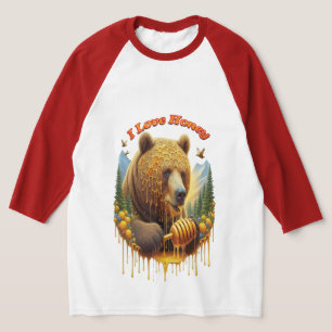 楽し威厳のあるい蜂蜜に取り組む Tシャツ