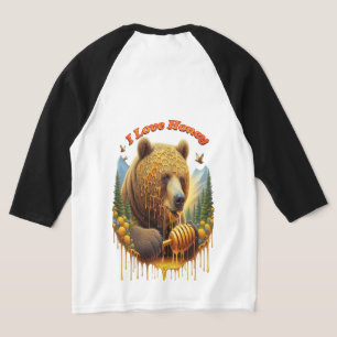 楽し威厳のあるい蜂蜜に取り組む Tシャツ