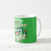楽し感動的いクリスマスにマグカップ コーヒーマグカップ (正面右)