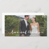 楽し結婚したく | お結婚礼フォトカード サンキューカード (正面/裏面)